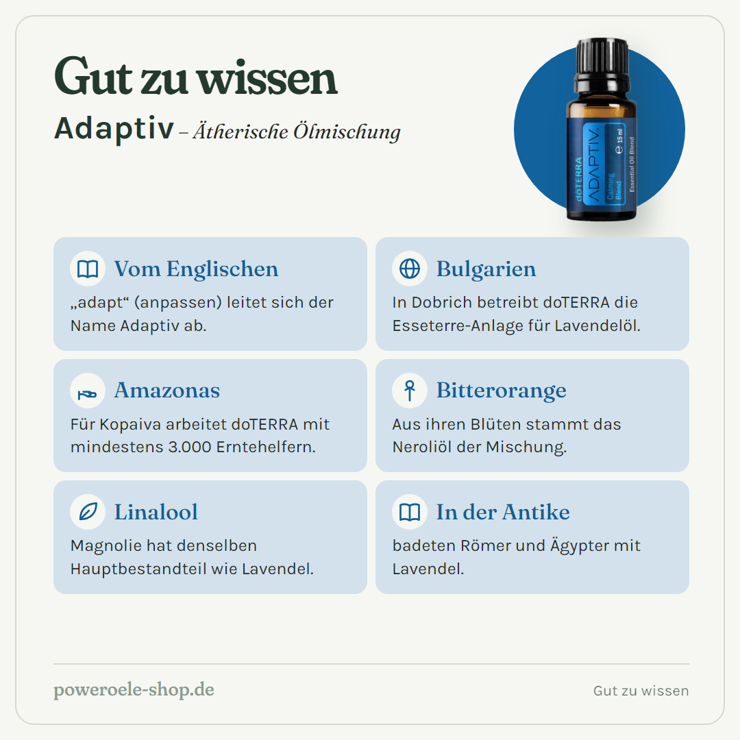 doTERRA Adaptiv - Gut zu wissen
