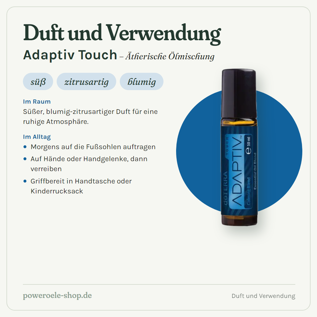 doTERRA Adaptiv Touch - Beruhigende Mischung - Duft und Verwendung