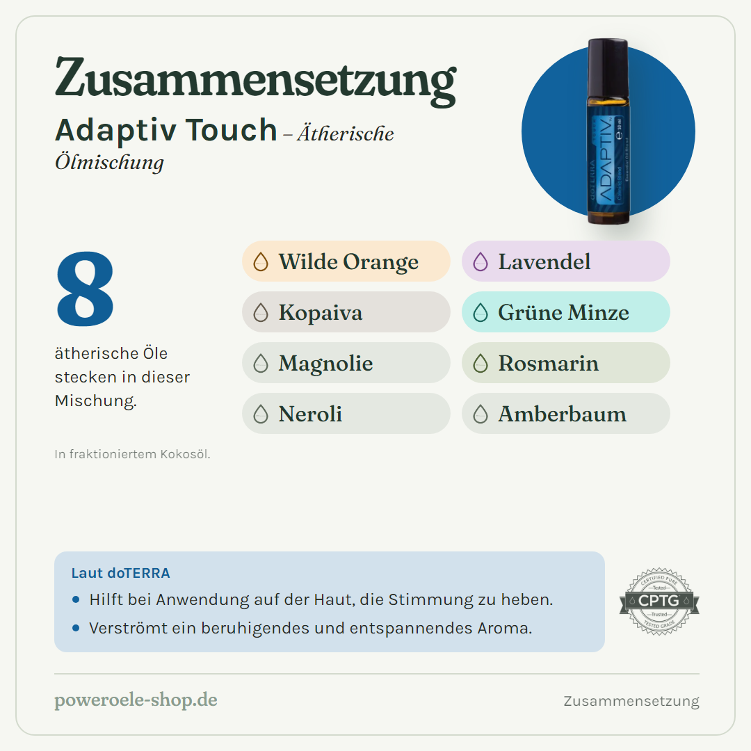 doTERRA Adaptiv Touch - Beruhigende Mischung - Zusammensetzung