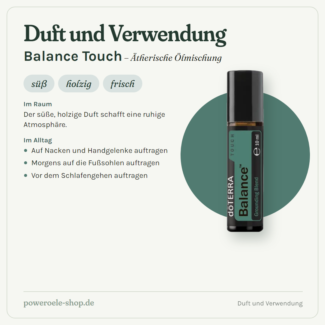 doTERRA Balance Touch - Duft und Verwendung