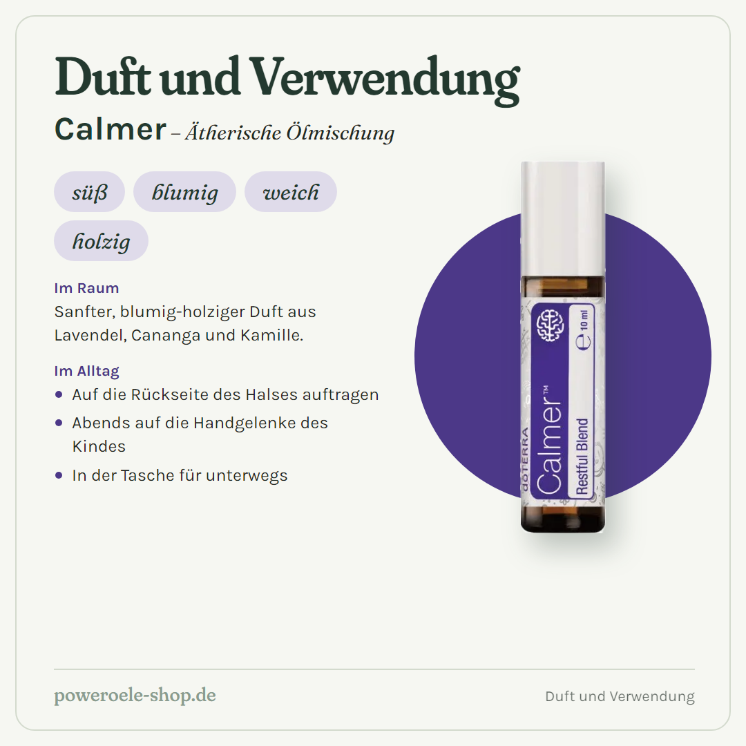 doTERRA Calmer - Erholungsmischung - Duft und Verwendung