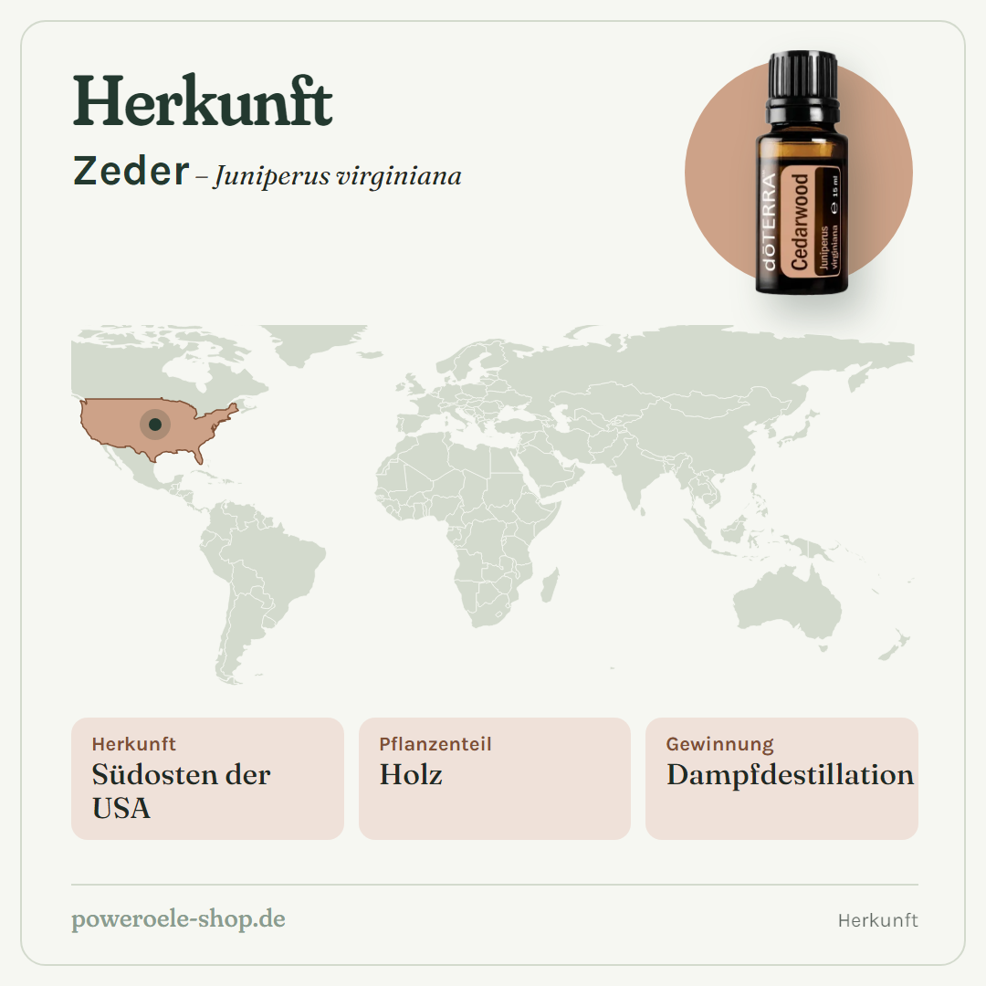 doTERRA Cedarwood (Zeder) - Herkunft