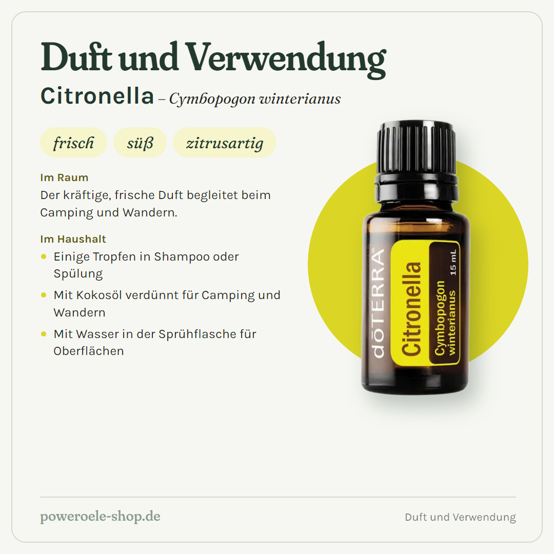 doTERRA Citronella - Duft und Verwendung