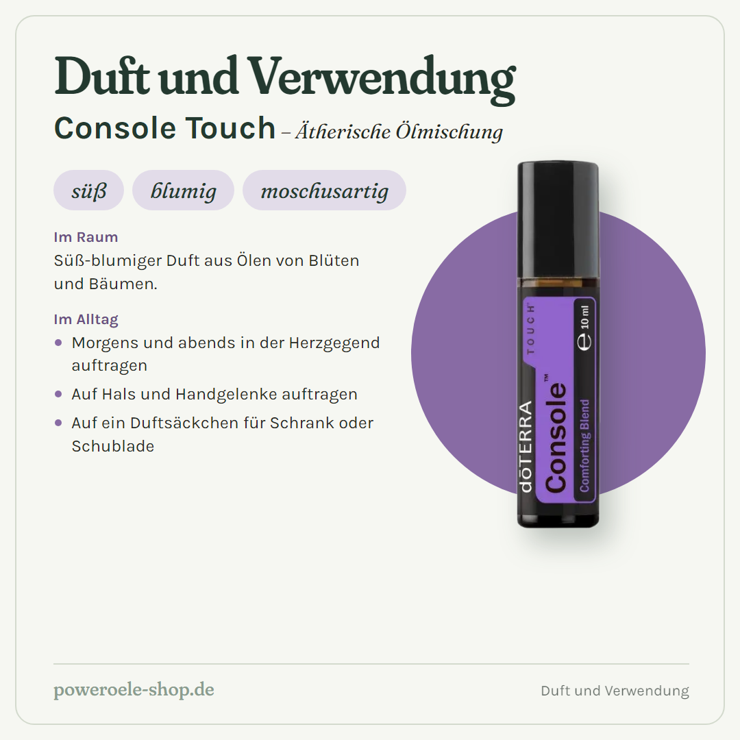 doTERRA Console Touch - Duft und Verwendung