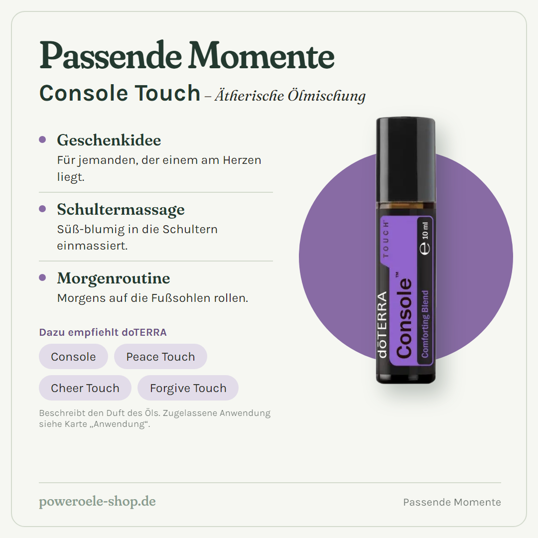 doTERRA Console Touch - Passende Momente