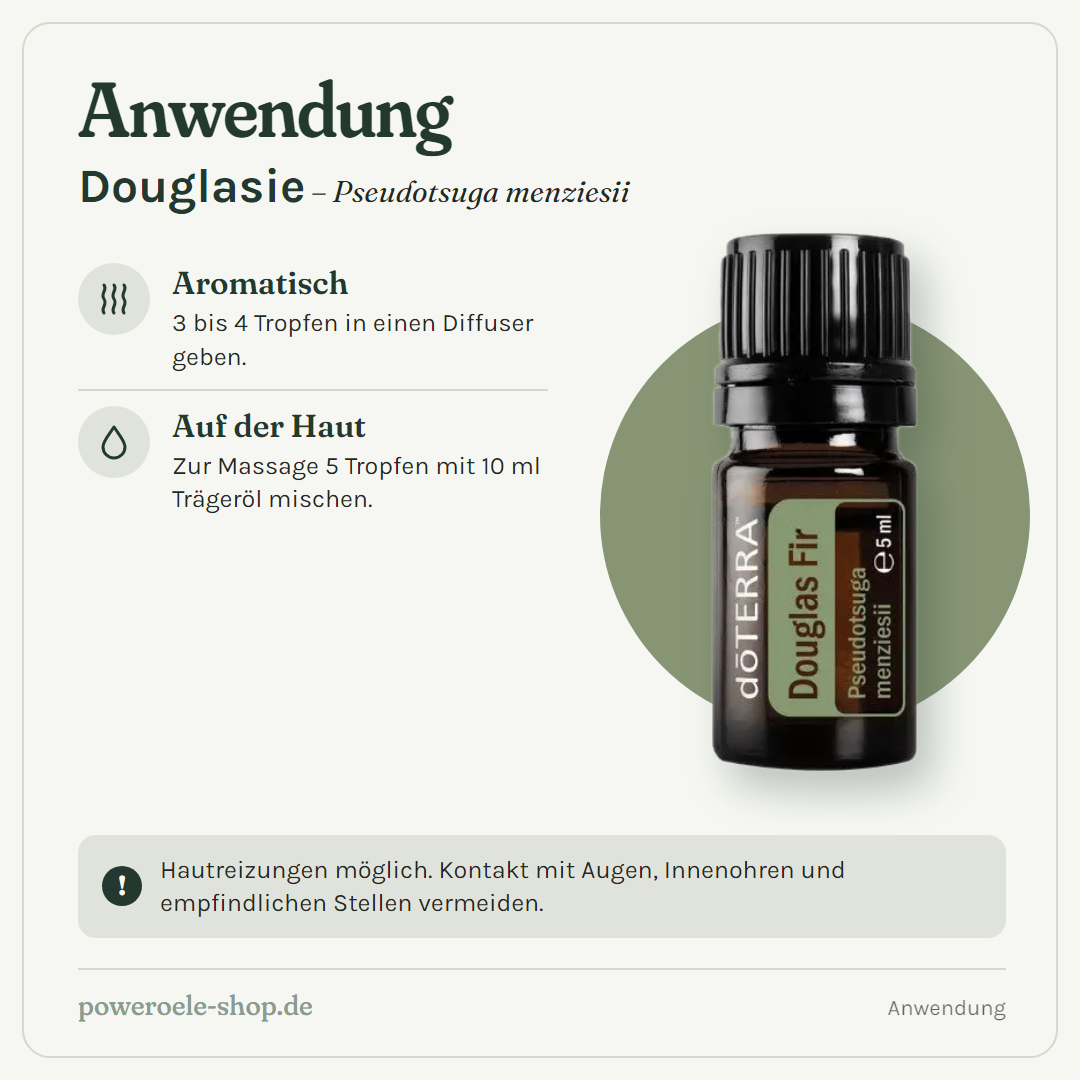doTERRA Douglas Fir - Anwendung