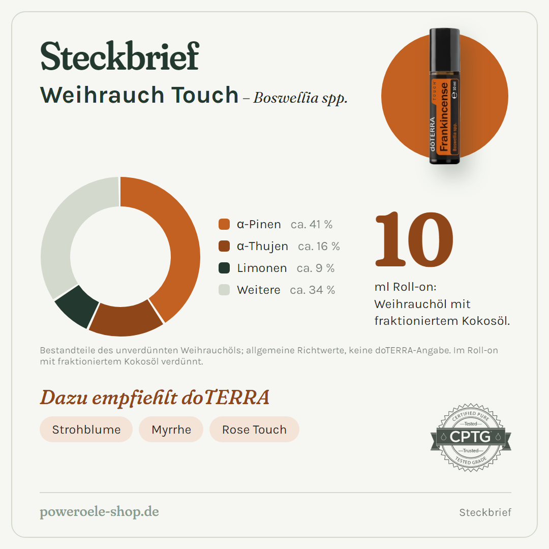doTERRA Frankincense Touch - Steckbrief