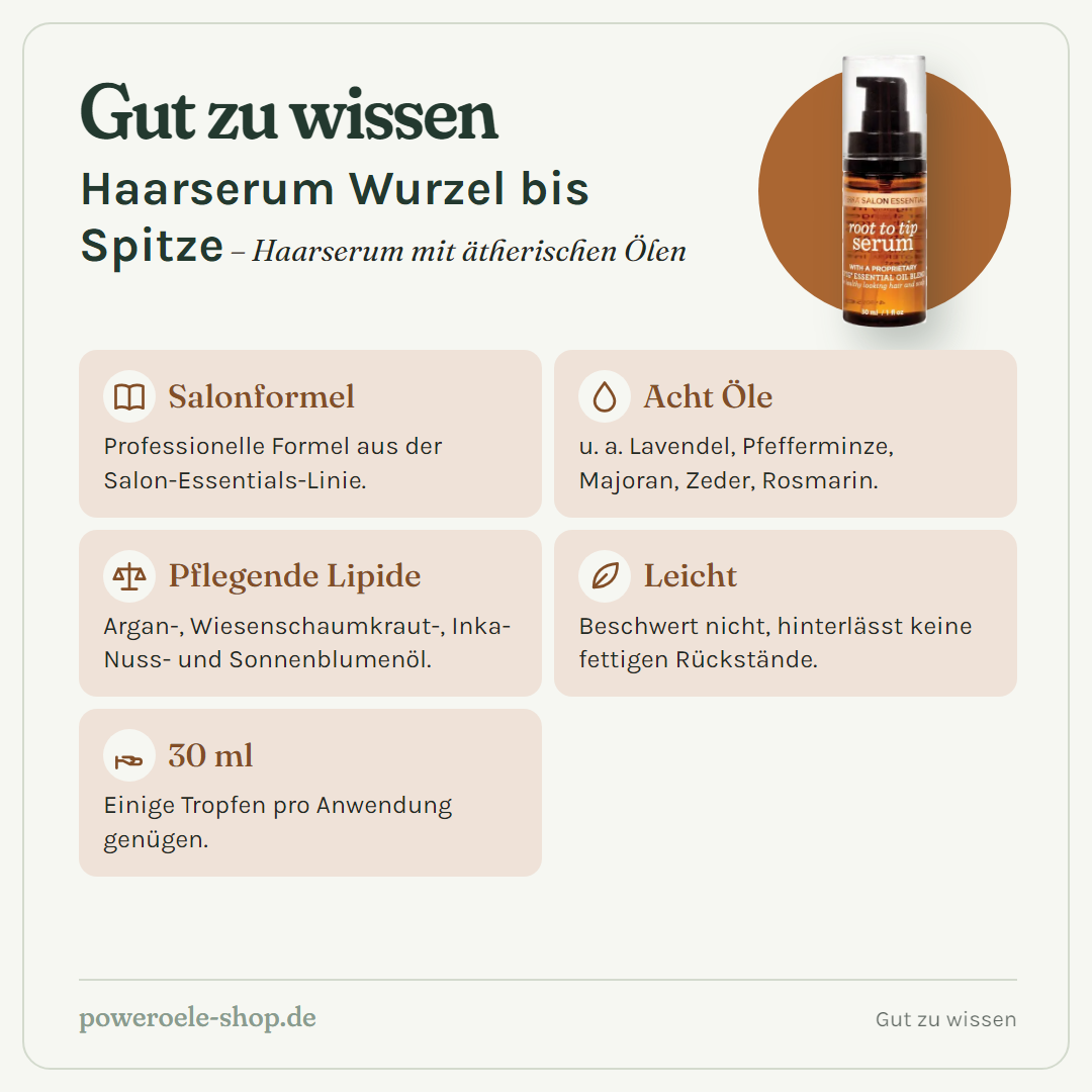 doTERRA Haarwurzelserum - Gut zu wissen