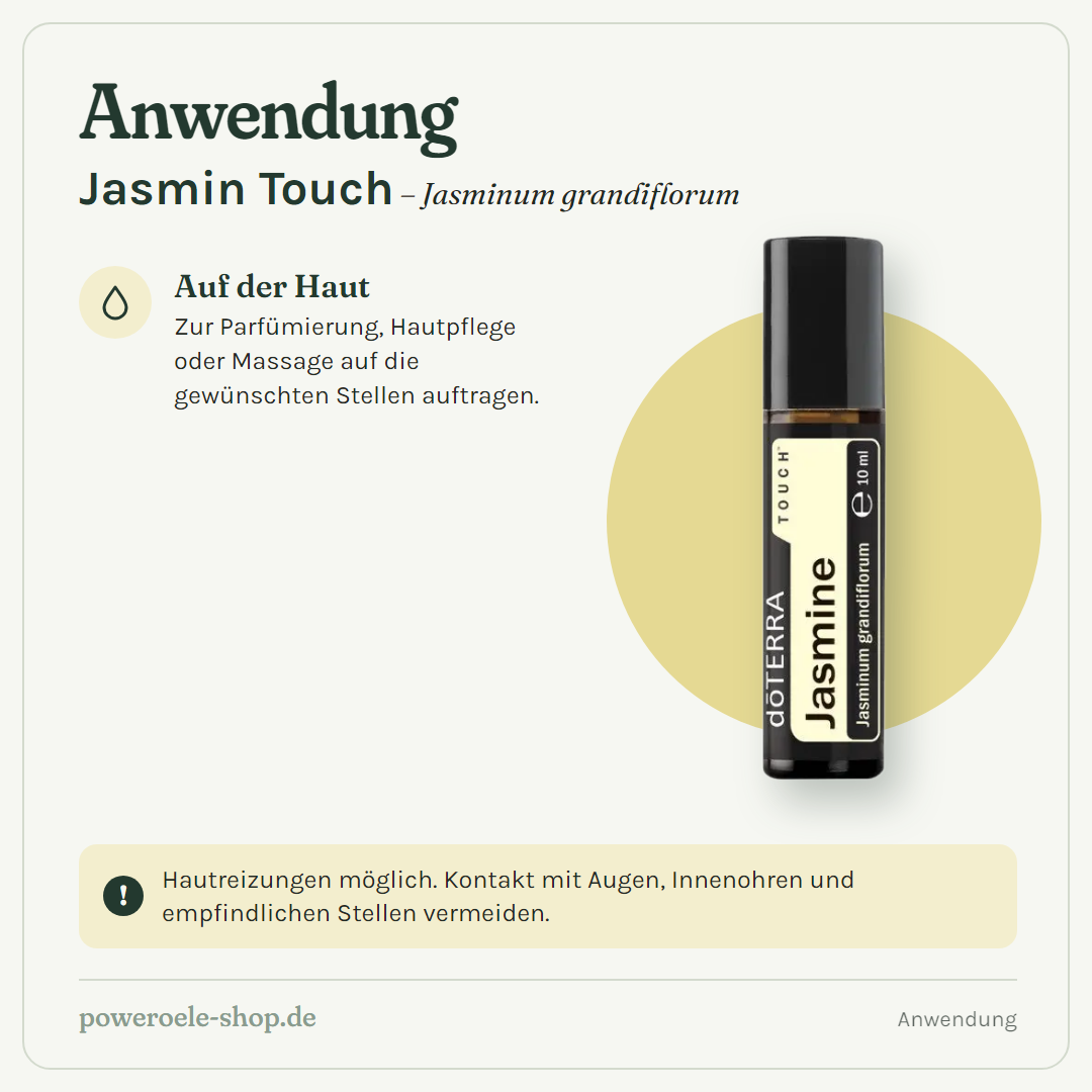 doTERRA Jasmine Touch - Anwendung