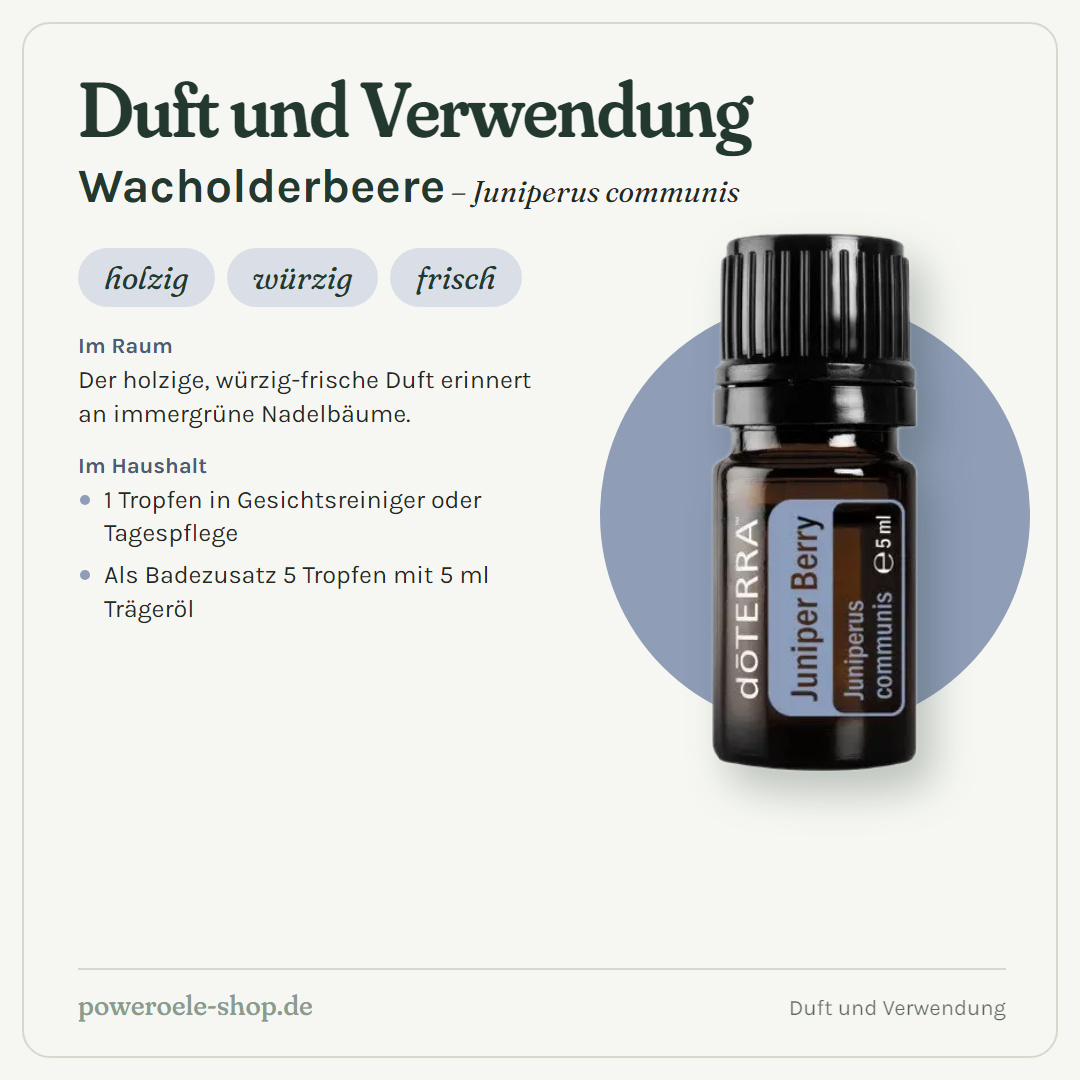 doTERRA Juniper Berry Wacholderbeere - Duft und Verwendung