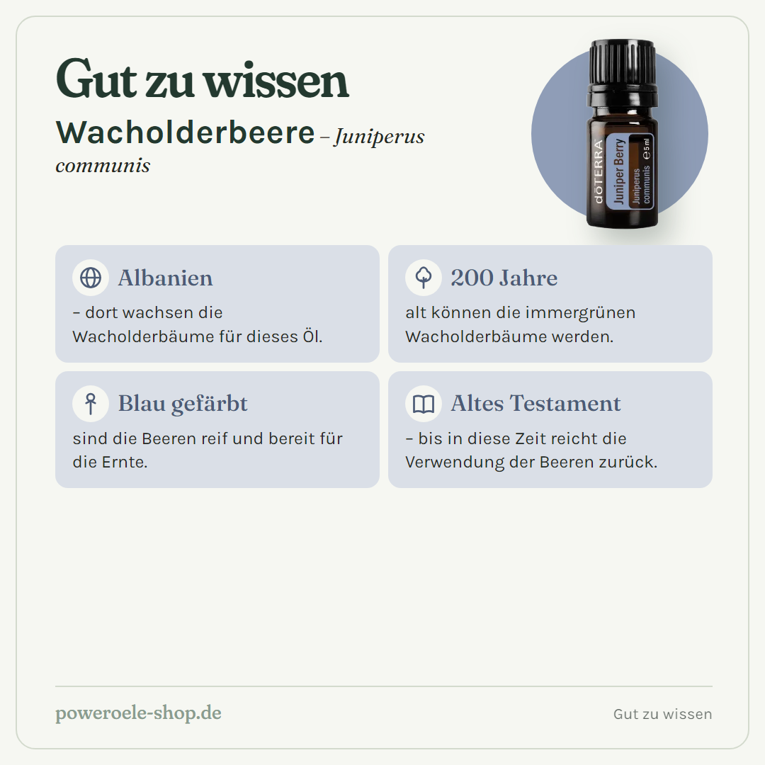 doTERRA Juniper Berry Wacholderbeere - Gut zu wissen