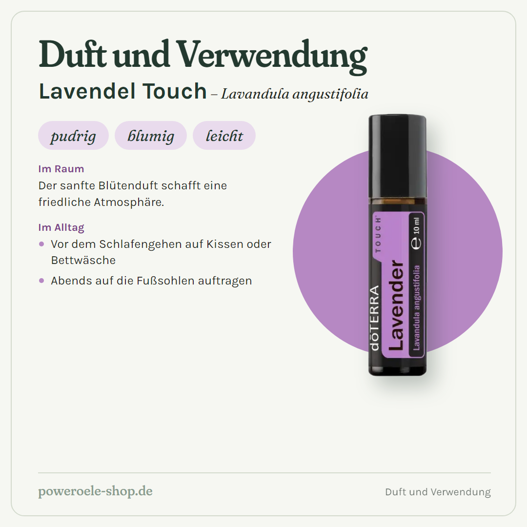 doTERRA Lavender Touch - Duft und Verwendung