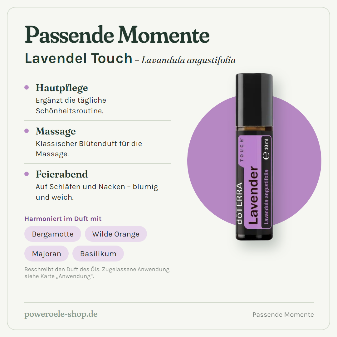doTERRA Lavender Touch - Passende Momente