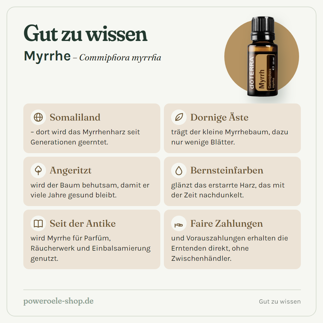 doTERRA Myrrhe - Gut zu wissen