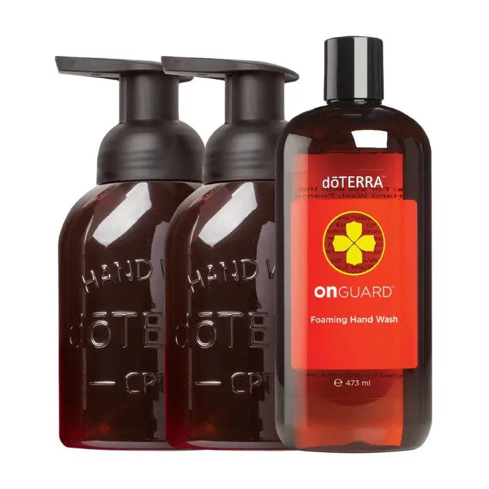 doTERRA On Guard Schäumende Handseife mit 2 Seifenspendern 