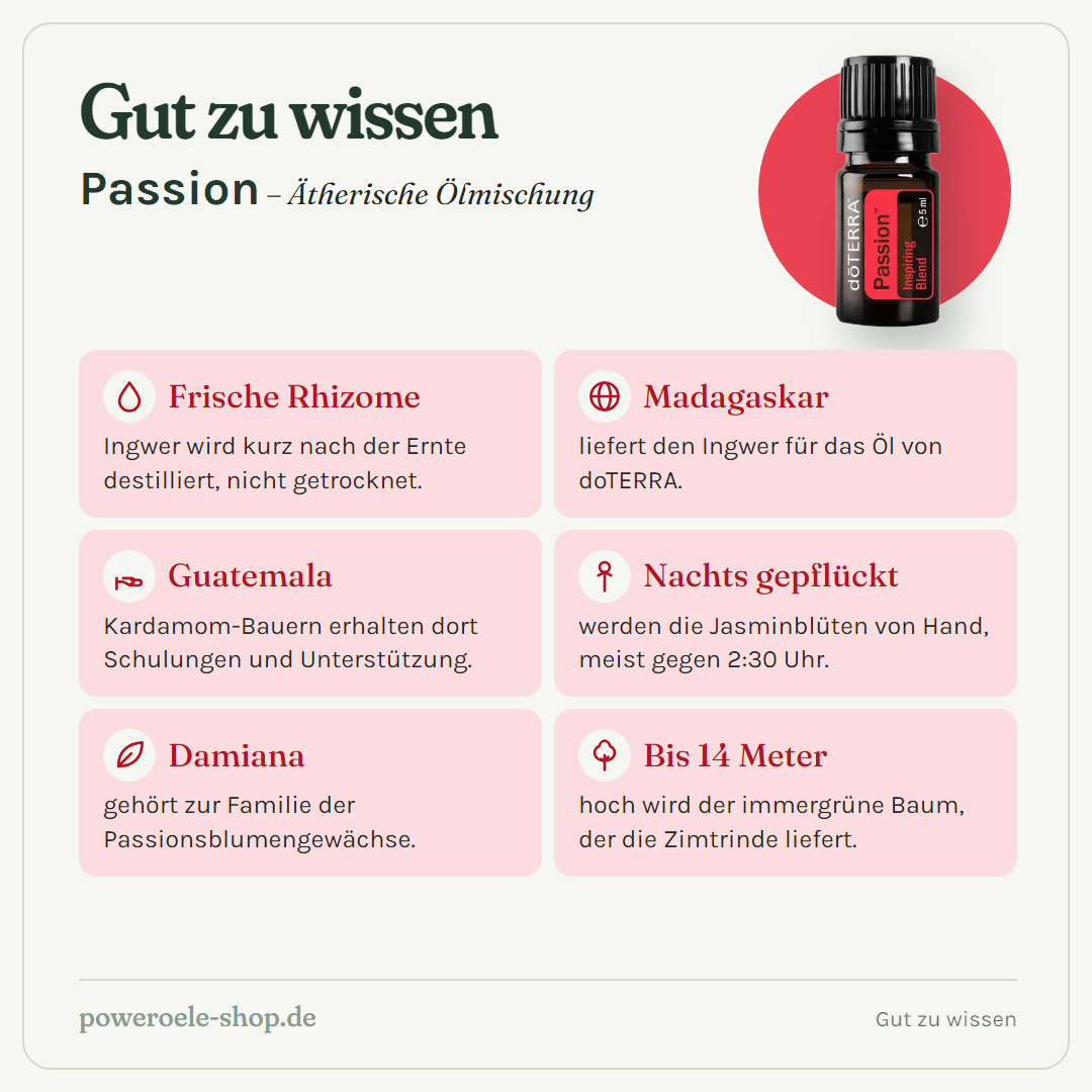 doTERRA Passion - Inspirierende Mischung - Gut zu wissen
