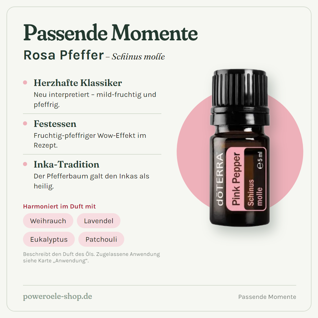 doTERRA Pink Pepper - Passende Momente
