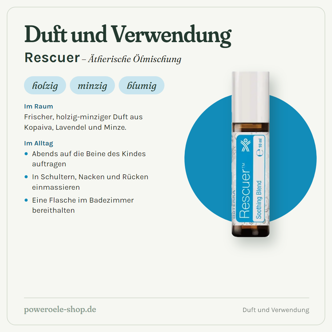 doTERRA Rescuer - Lindernde Mischung - Duft und Verwendung