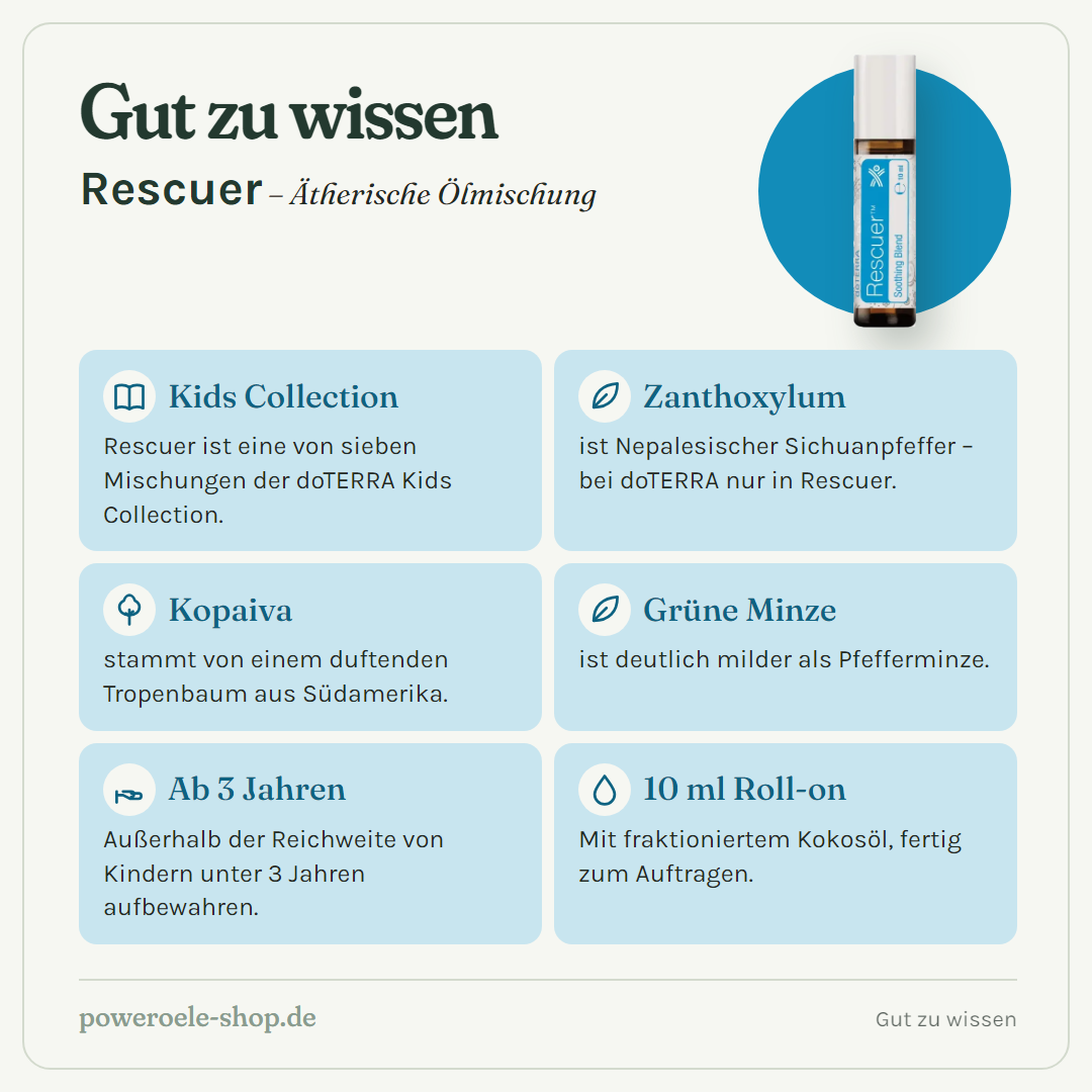 doTERRA Rescuer - Lindernde Mischung - Gut zu wissen