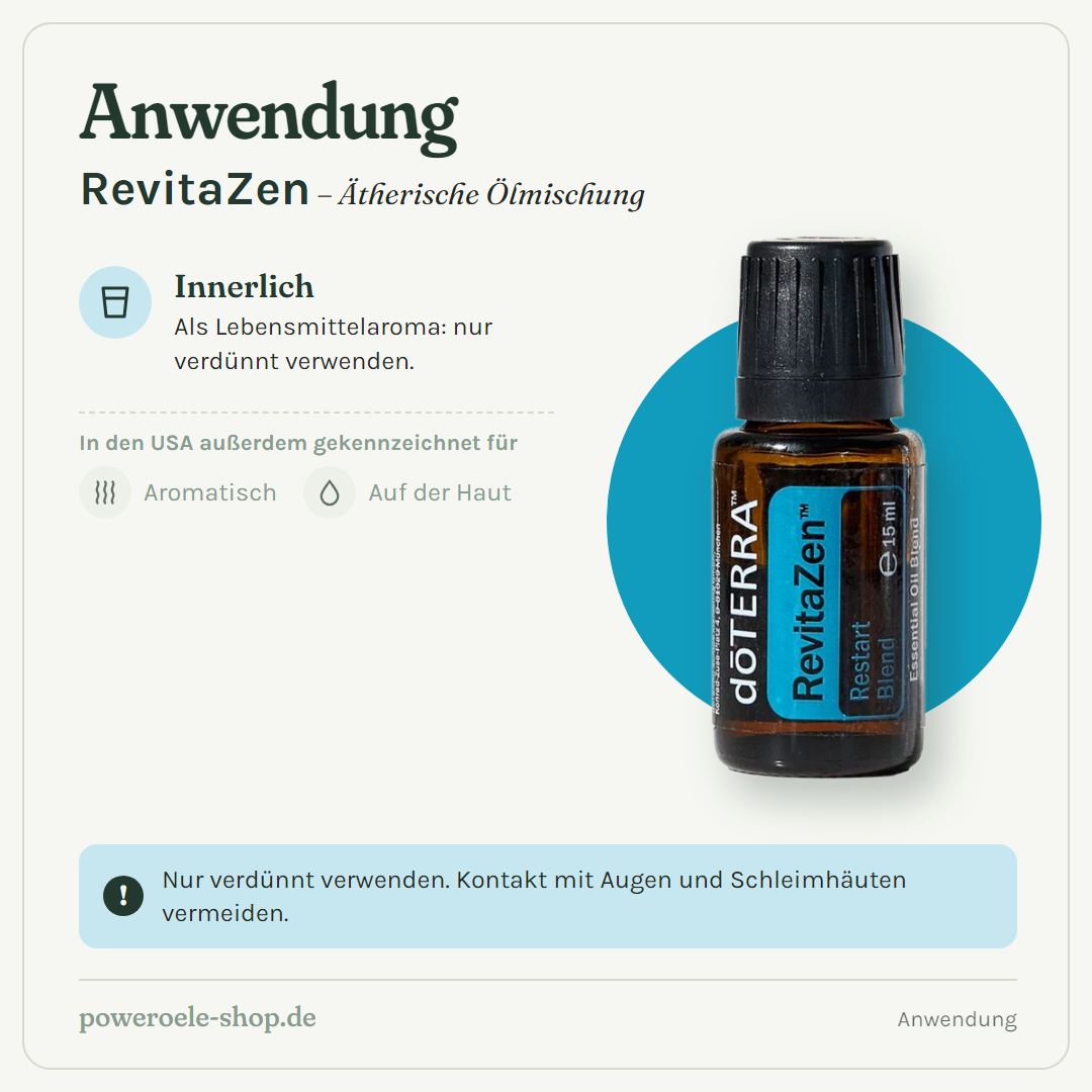 doTERRA RevitaZen™ - Anwendung