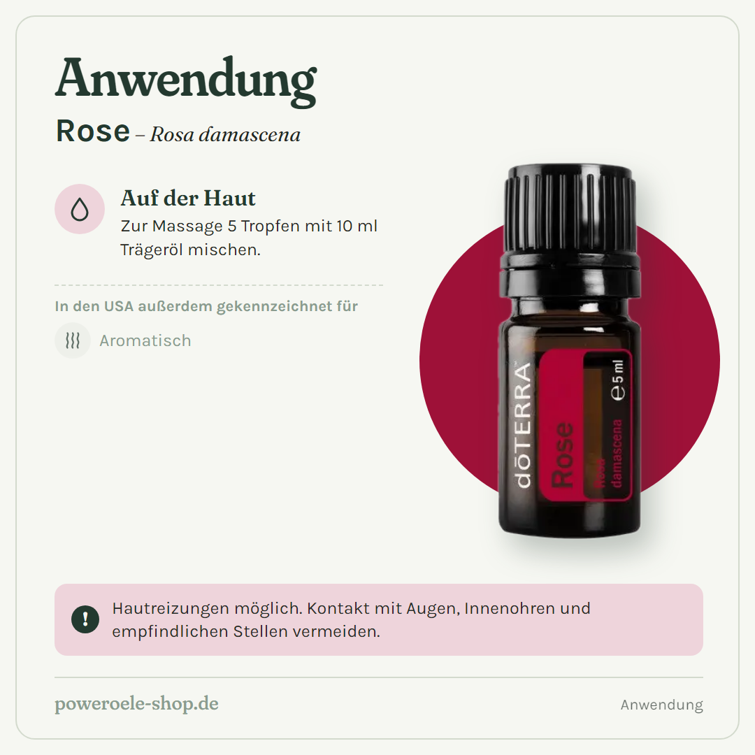 doTERRA Rose - Anwendung