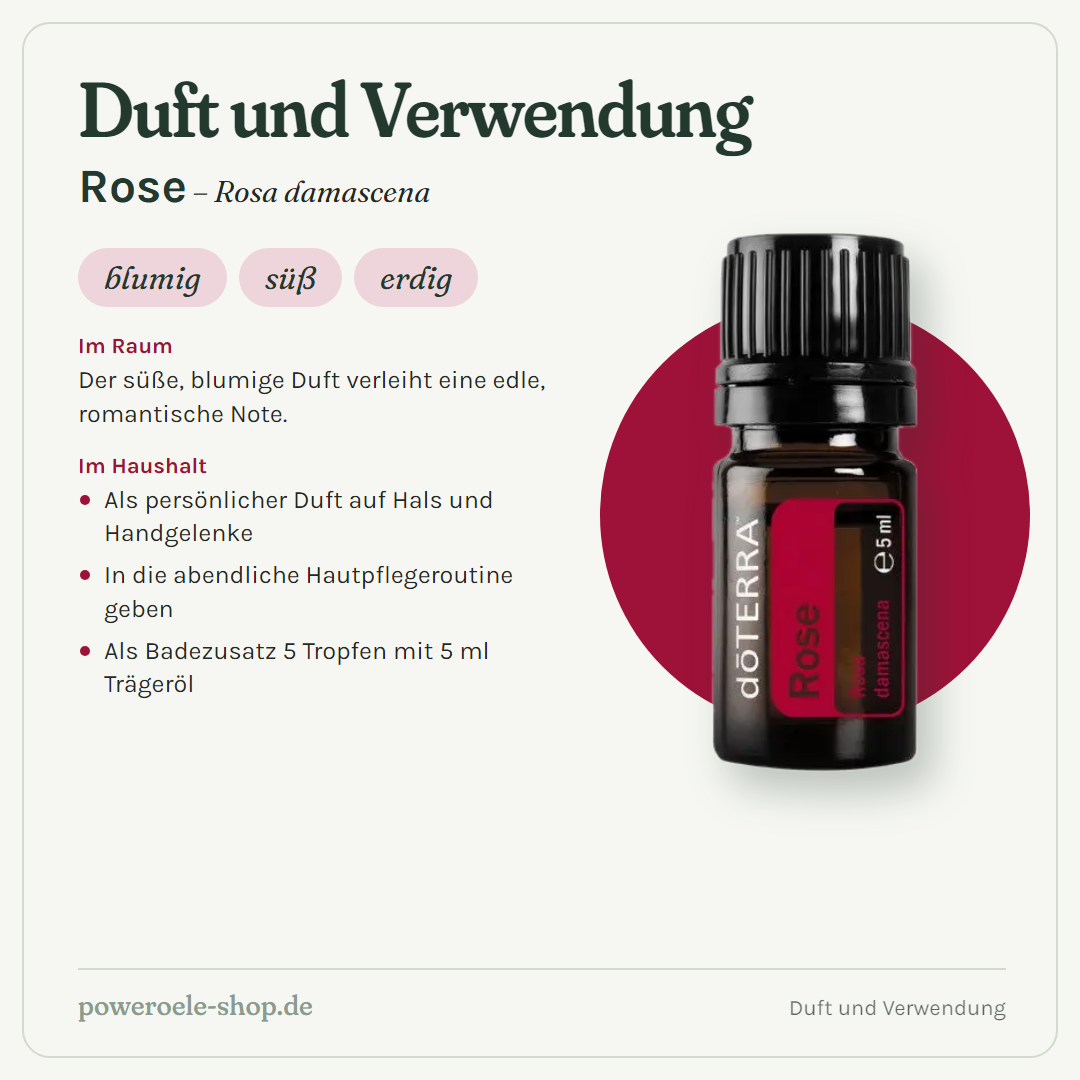 doTERRA Rose - Duft und Verwendung