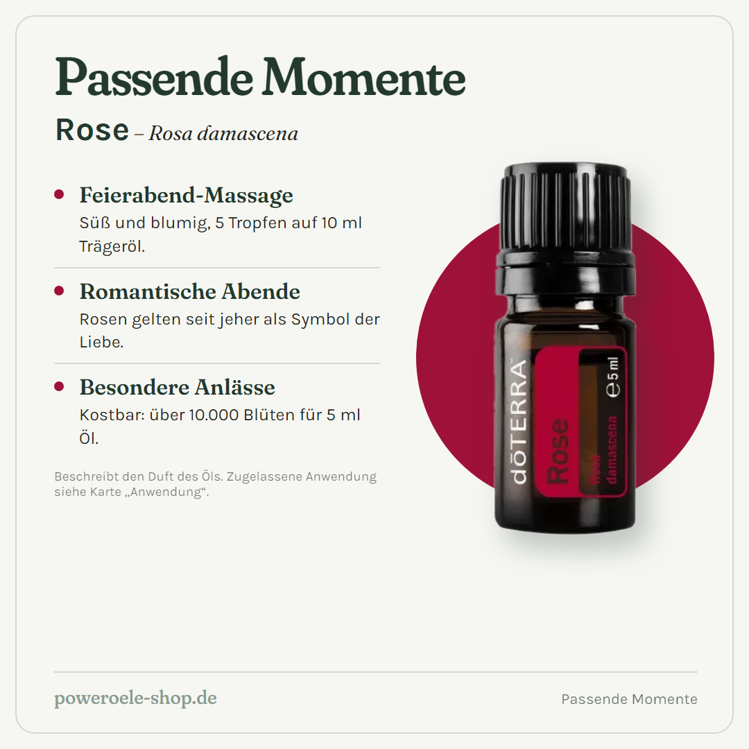 doTERRA Rose - Passende Momente