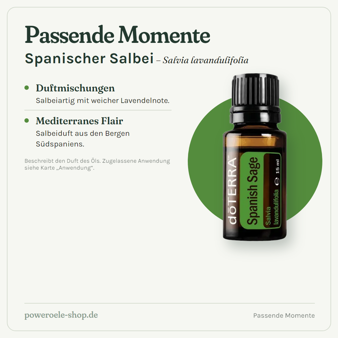 doTERRA Spanish Sage - Passende Momente