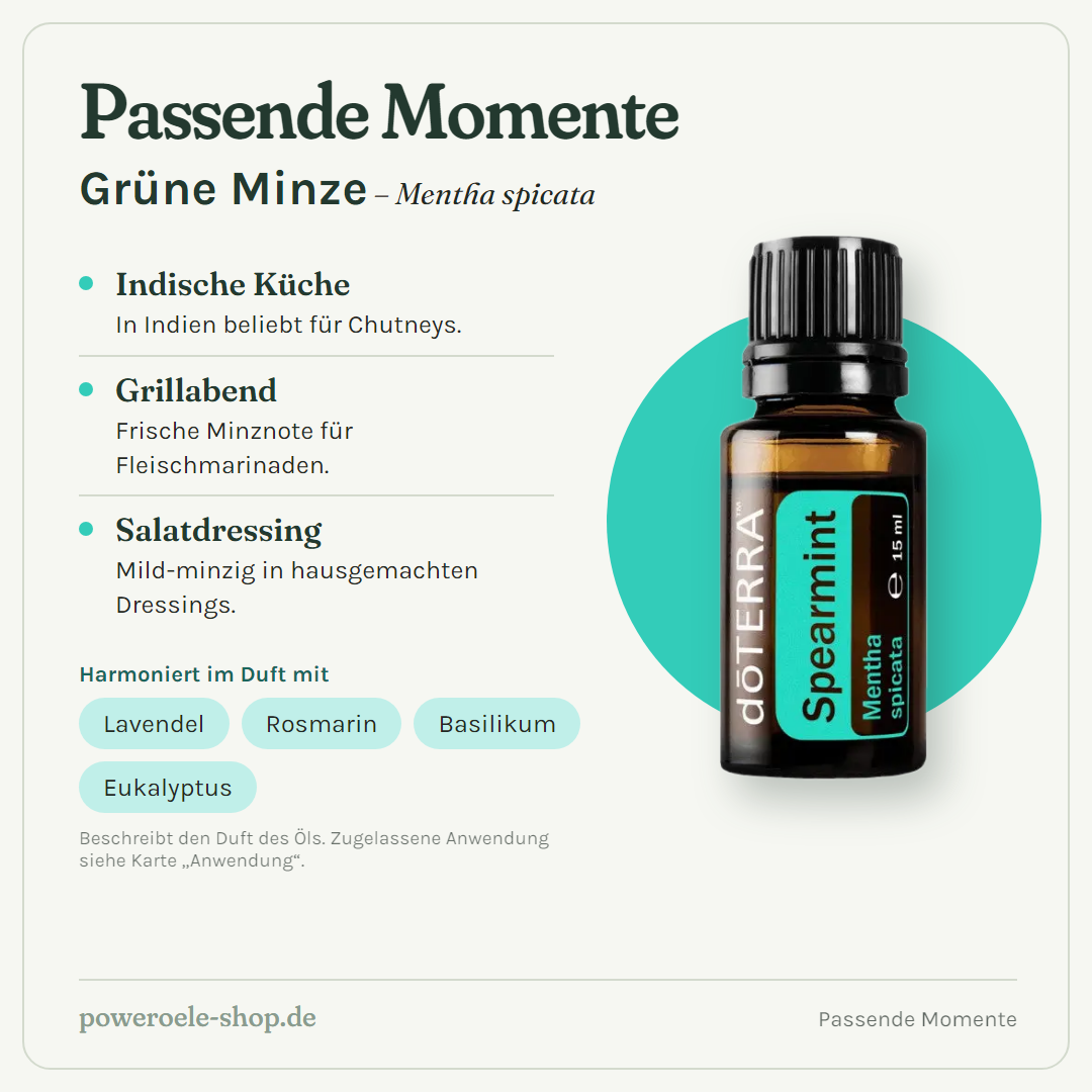 doTERRA Spearmint - Passende Momente