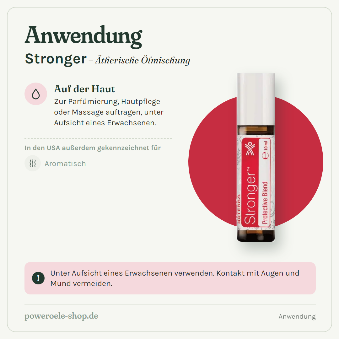 doTERRA Stronger - Schützende Mischung - Anwendung