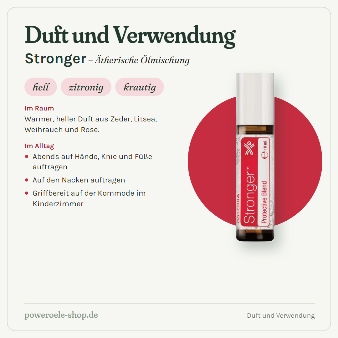doTERRA Stronger - Schützende Mischung - Duft und Verwendung