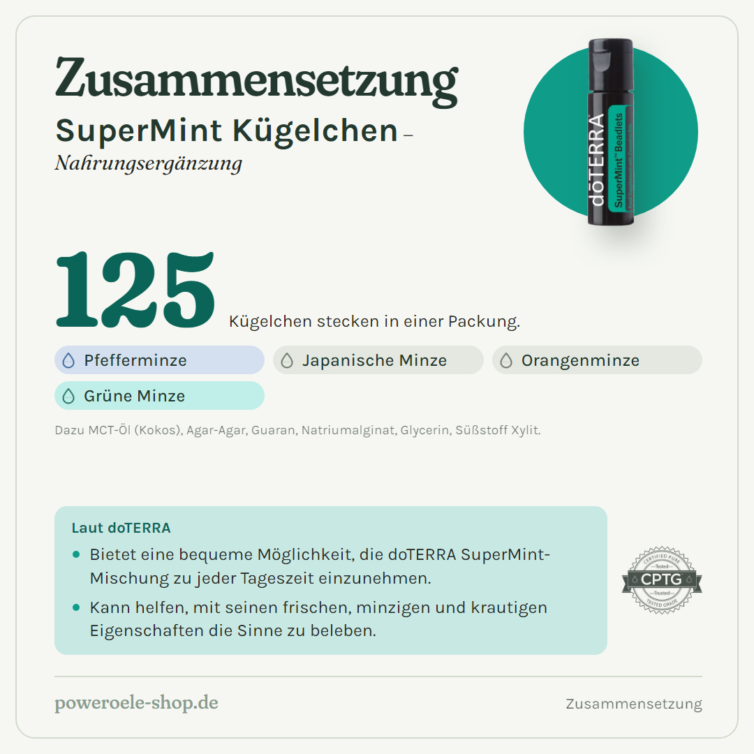 doTERRA Supermint Kügelchen - Zusammensetzung