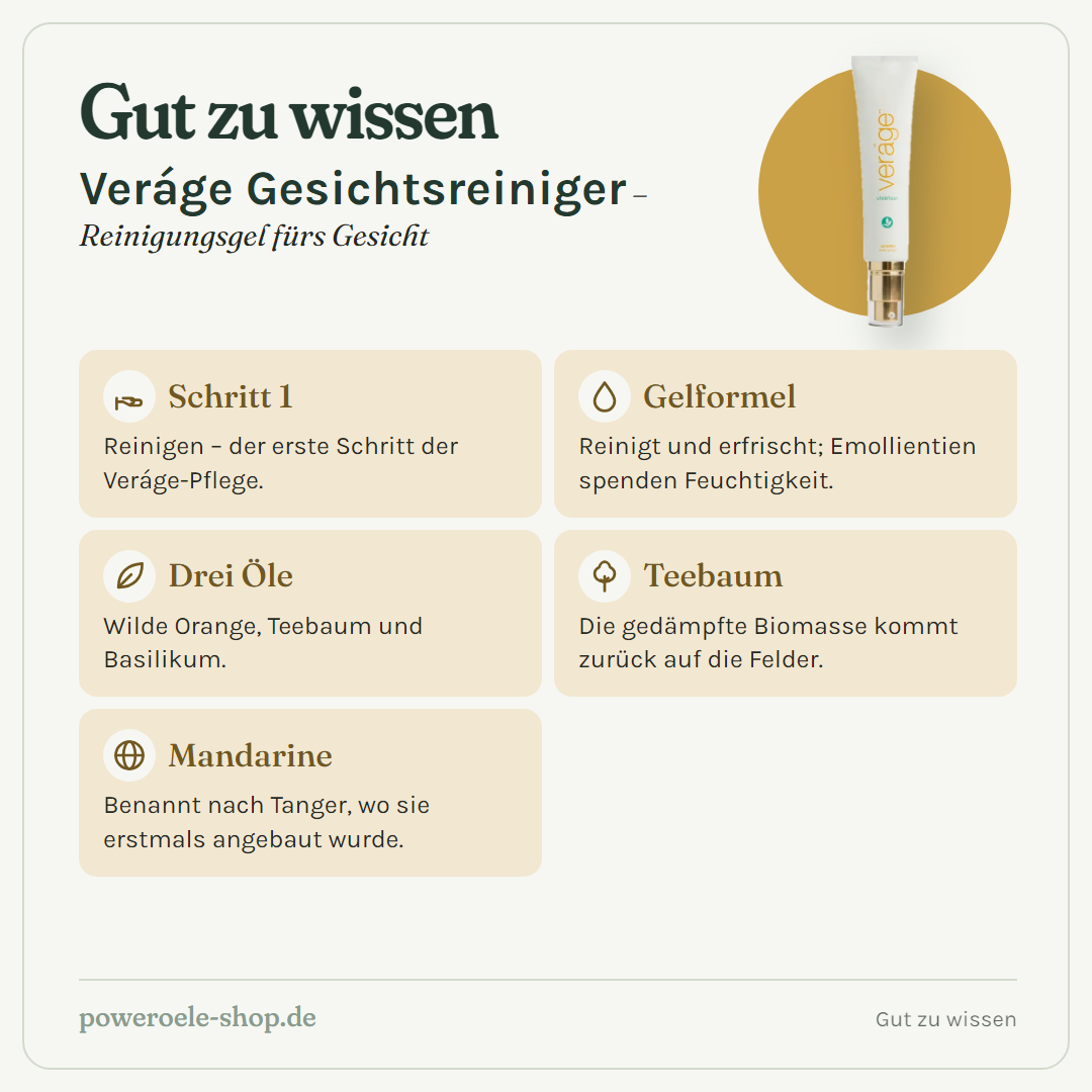 doTERRA Veráge Gesichtsreiniger - Gut zu wissen