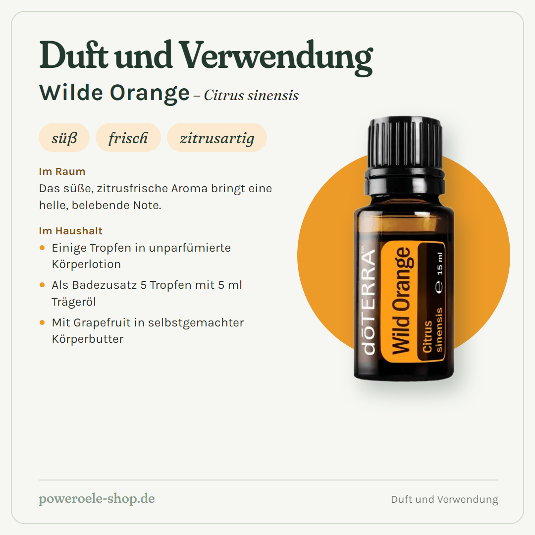 doTERRA Wild Orange - Duft und Verwendung
