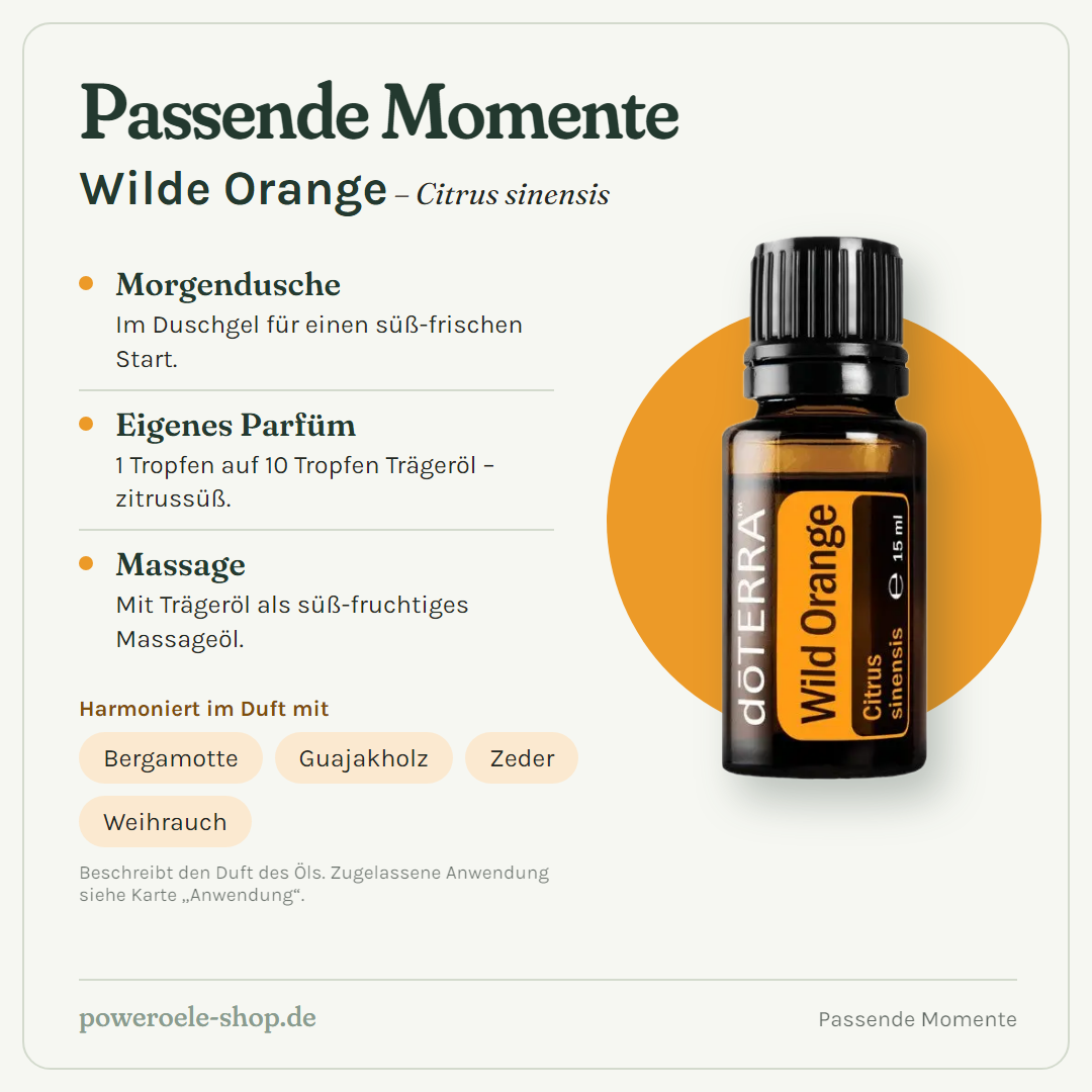 doTERRA Wild Orange - Passende Momente