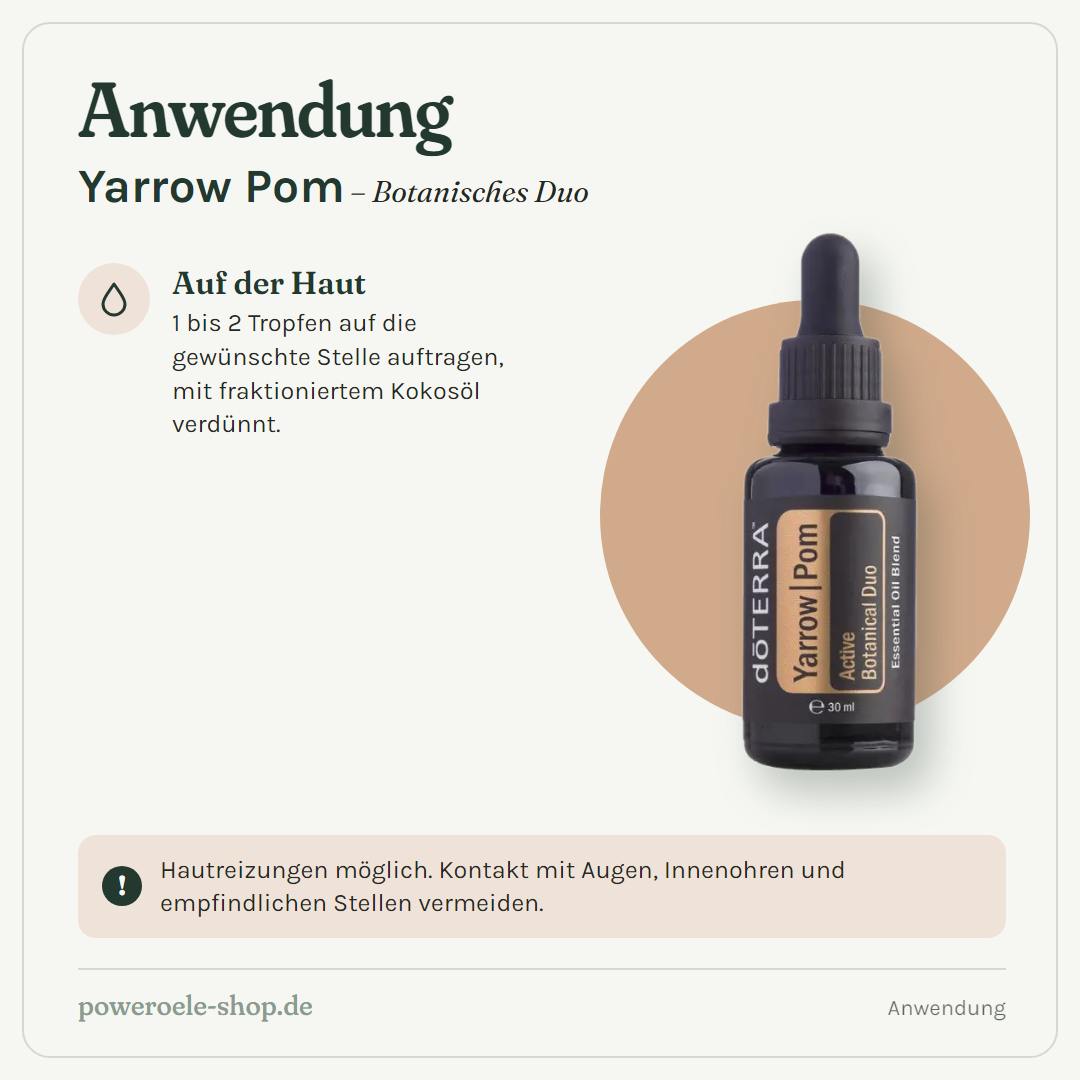 doTERRA Yarrow Pom - Anwendung