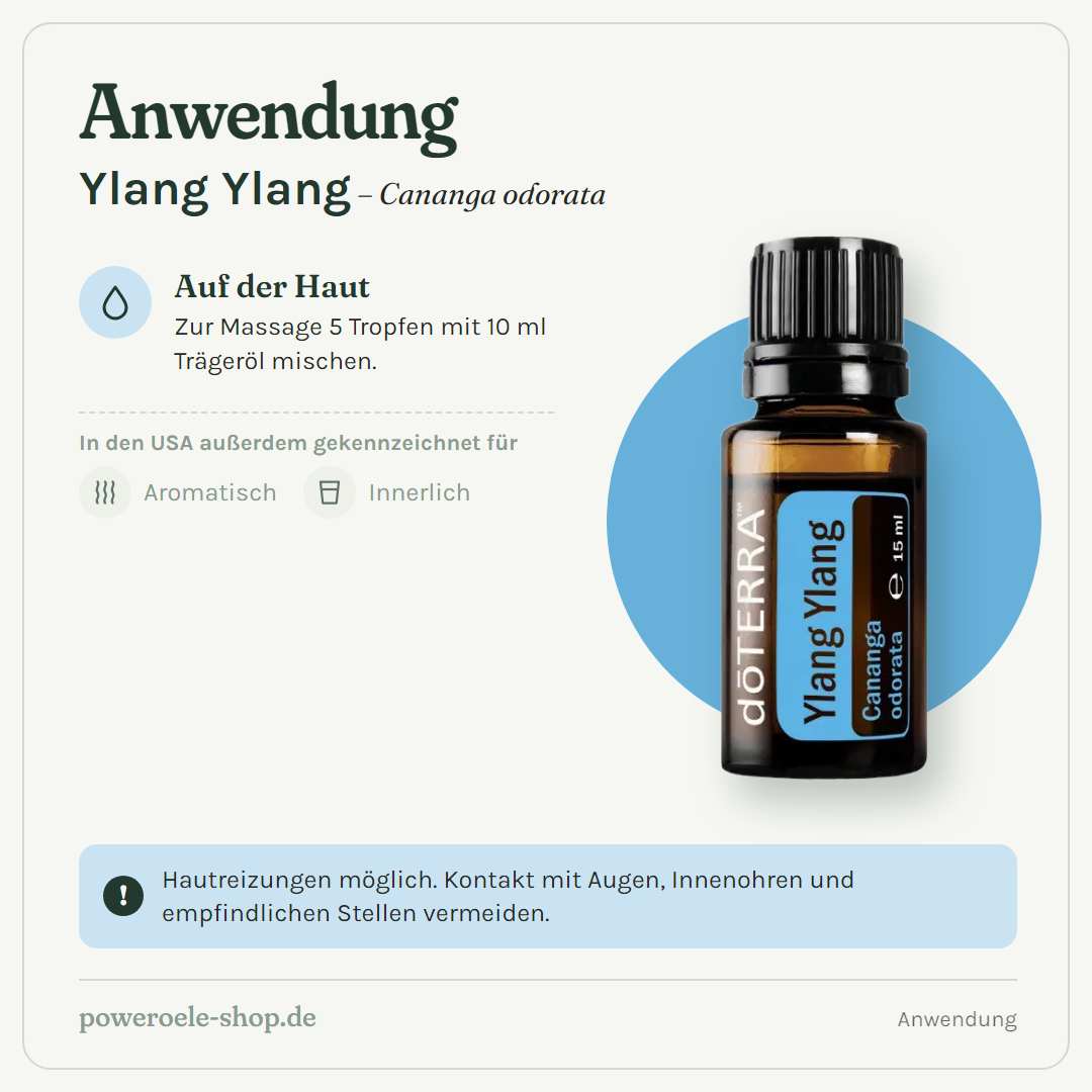doTERRA Ylang Ylang - Anwendung