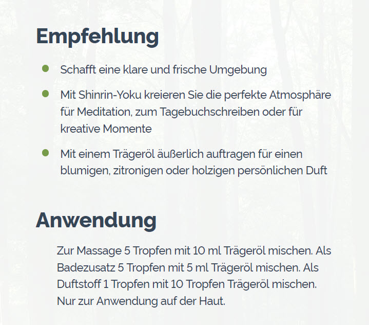 doTERRA Shinrin-Yoku Touch Empfehlung