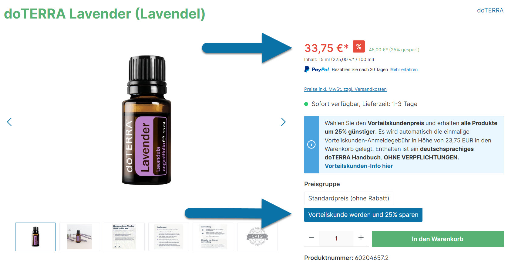 doTERRA Vorteilskunde werden im poweroele-shop