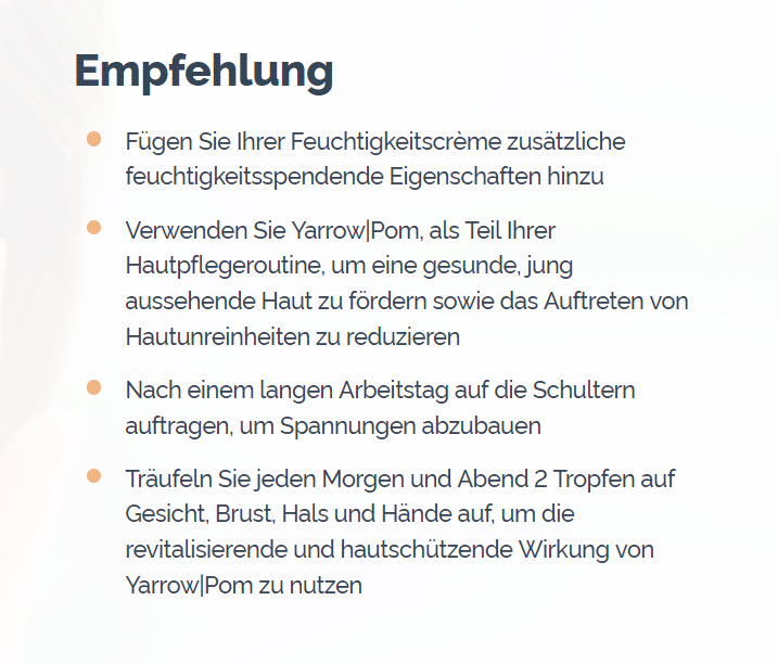 doTERRA Yarrow Pom Empfehlung