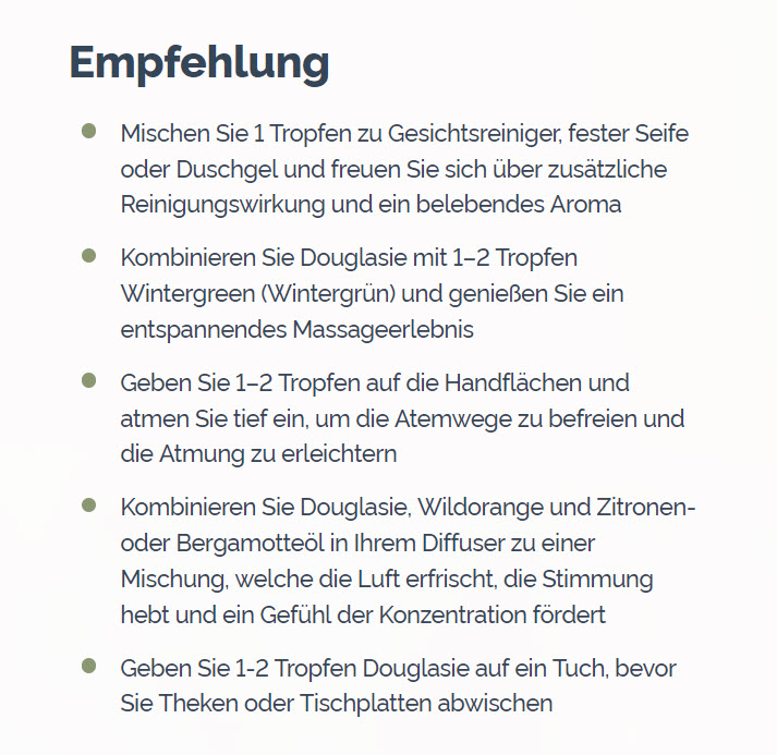 doTERRA Douglas Fir (Douglasie) Empfehlung